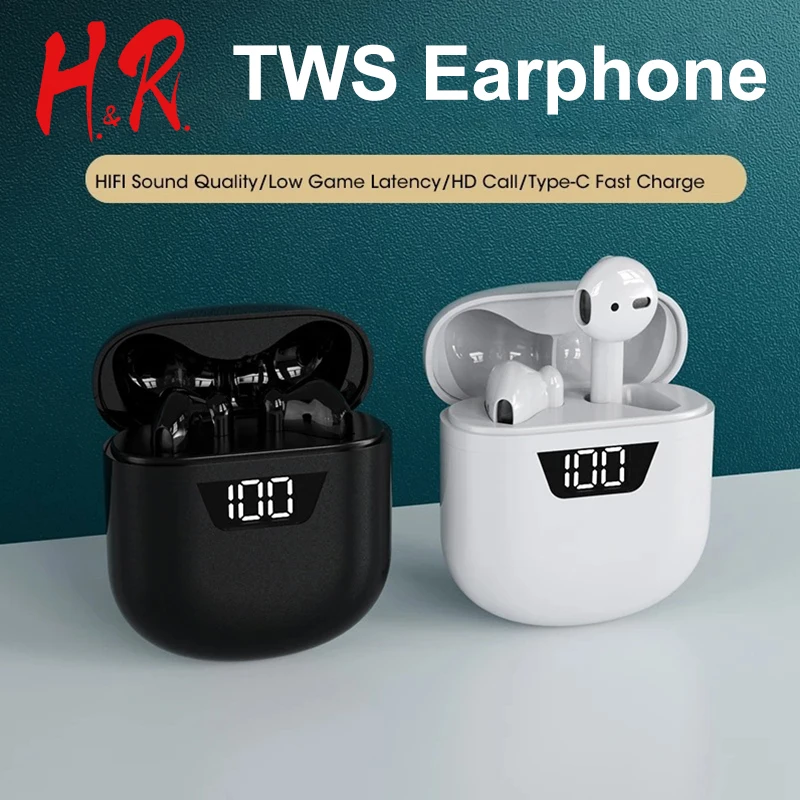 

Новые беспроводные наушники Bluetooth, наушники-вкладыши с микрофоном, TWS наушники, гарнитура для спорта, игр, сенсорные наушники-вкладыши