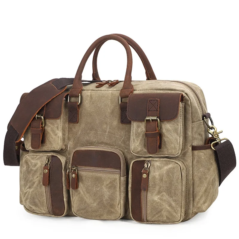 Холщовые сумки мессенджеры M209 дизайнерские винтажные через плечо для ноутбука