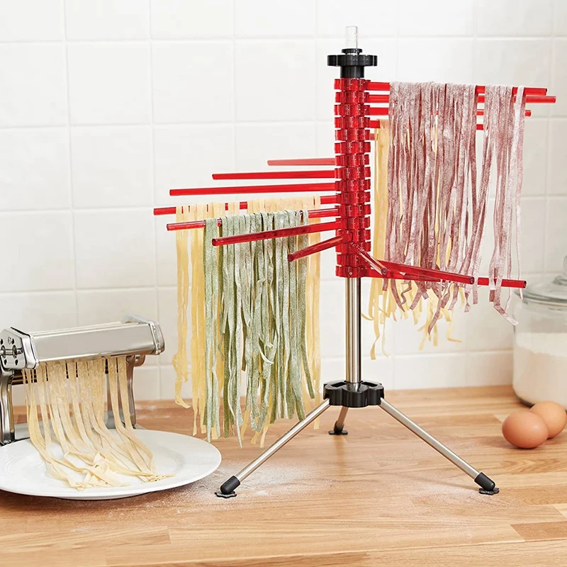 

Big deal Kitchen Stand Spaghetti Manual Hanging Easy Clean Foldable Pasta Drying Rack Rotation Accessories Noodle Holder