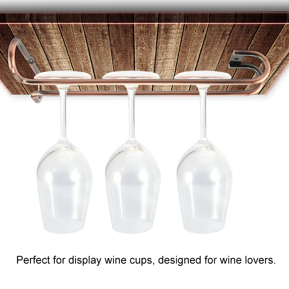 Подвесная стойка для стаканов и Винных Бокалов держатель Полка кухни гостиной