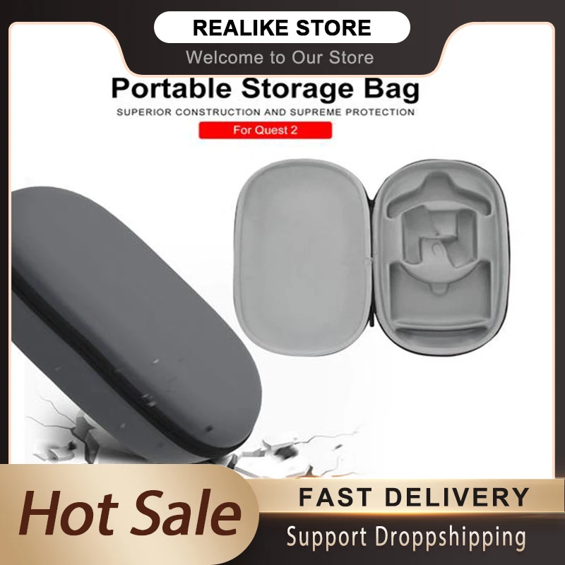 

Защитный чехол для игровой гарнитуры Oculus Quest 2, жесткий, противоударный, с защитой от падения