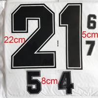 black numbers 0 9 heat transfer patches 22cm8cm5cm name sporty cloth sticker hot heat transfer diy iron on clothing bag shoes