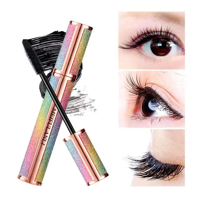 Профессиональная цветная тушь для макияжа водостойкая быстро сохнет не легко