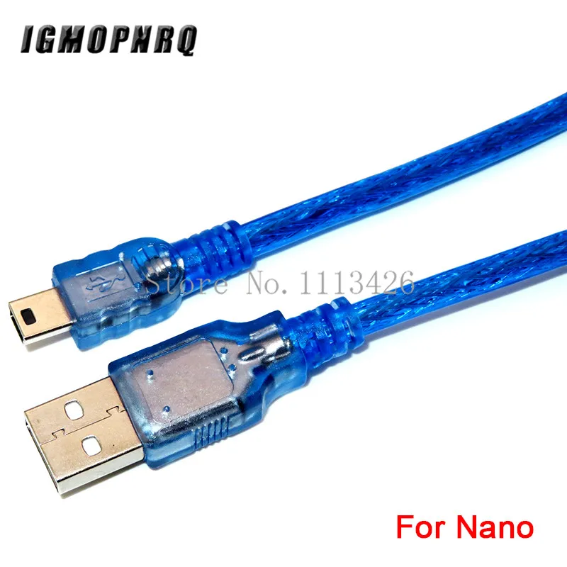 NANO V3.0 3,0 контроллер терминальный адаптер плата расширения NANO экран входа-выхода простая пластина расширения для Arduino AVR ATMEGA328P - Цвет: 30cm USB Cable