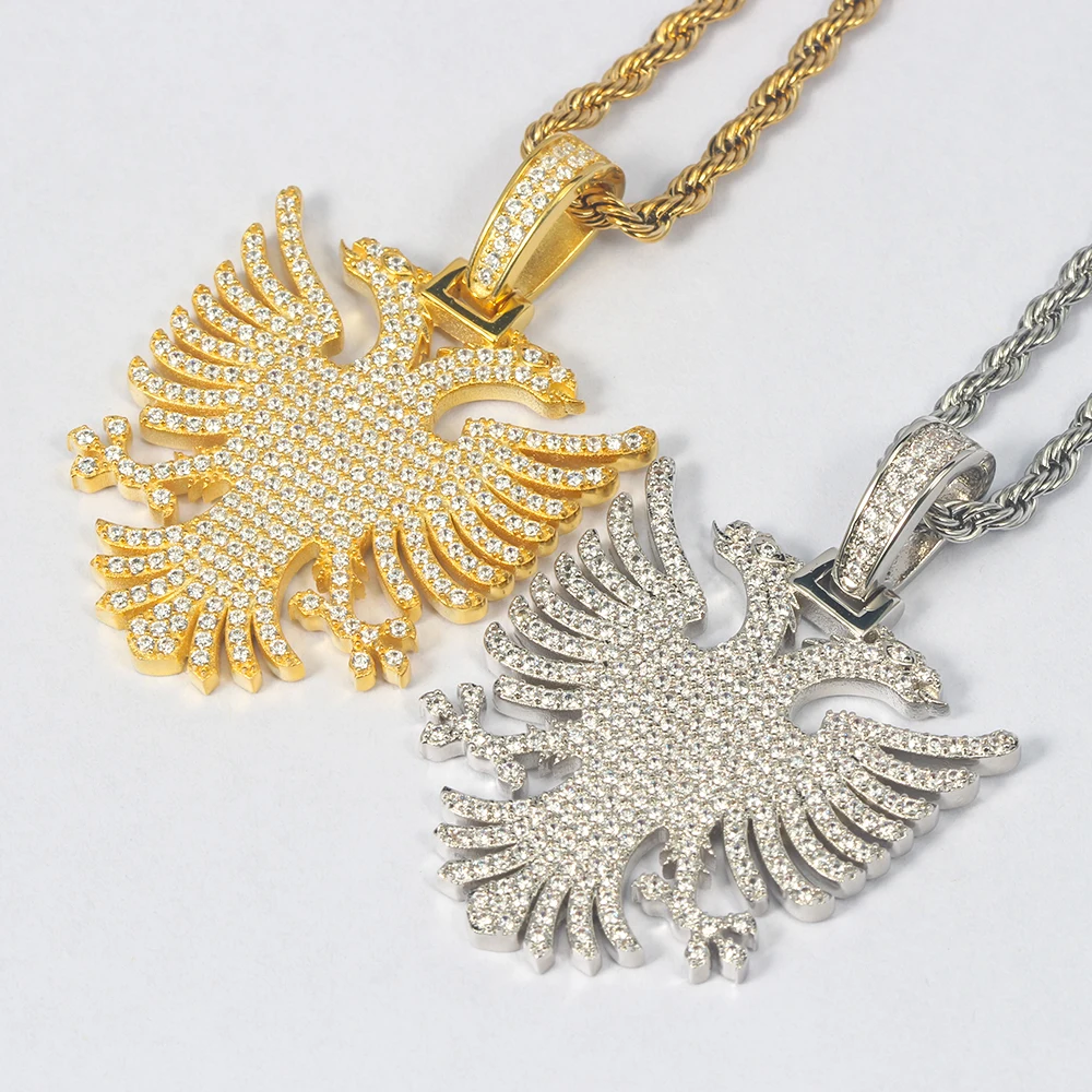 Подвеска-ожерелье из серебра 925 пробы с имитацией ледяного камня | Украшения и