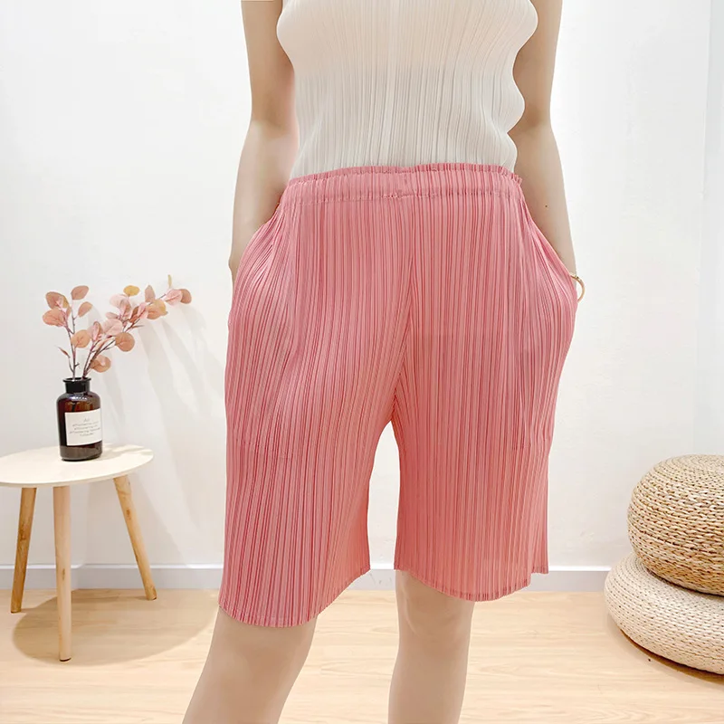 

Summer 2020 Pleated Trousers New Stretchable Straight Women Pants