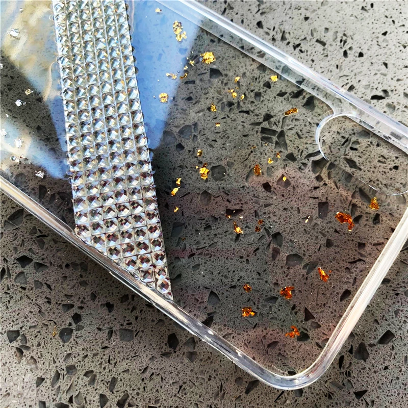 Золотистый серебристый фольга Алмазный чехол для Xiaomi mi 9 SE 8 Lite A2 A3 X 3 Max 2 6X 5X мягкий