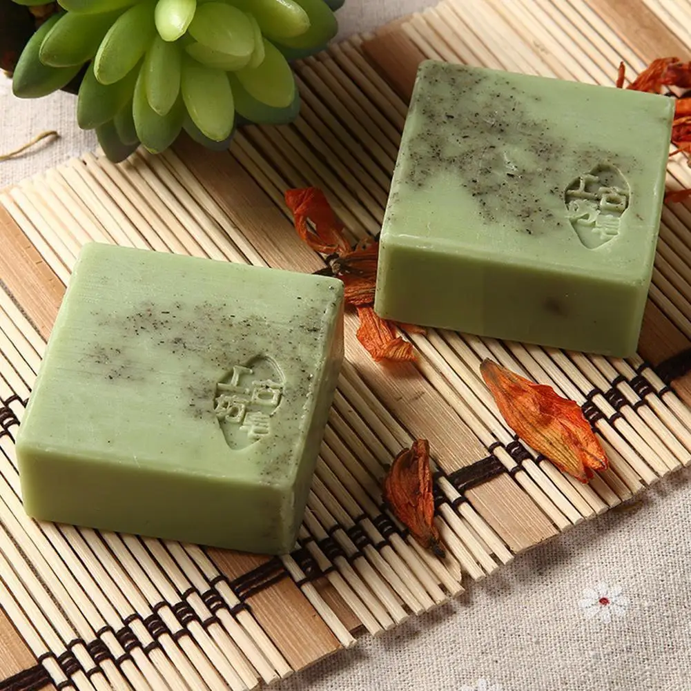 

Wormwood Handmade Soap Moisturizes The Skin Deep Cleansing Olive Glycerin Oil Wormwood Bath Soap P0I1