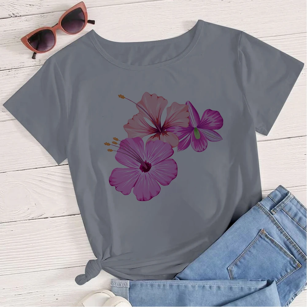 

Beautiful Wildflower Spring Tshirt Fashion Outdoor Casual Tops Roupas Femininas Tumblr Aesthetic Women T-shirts High Brand