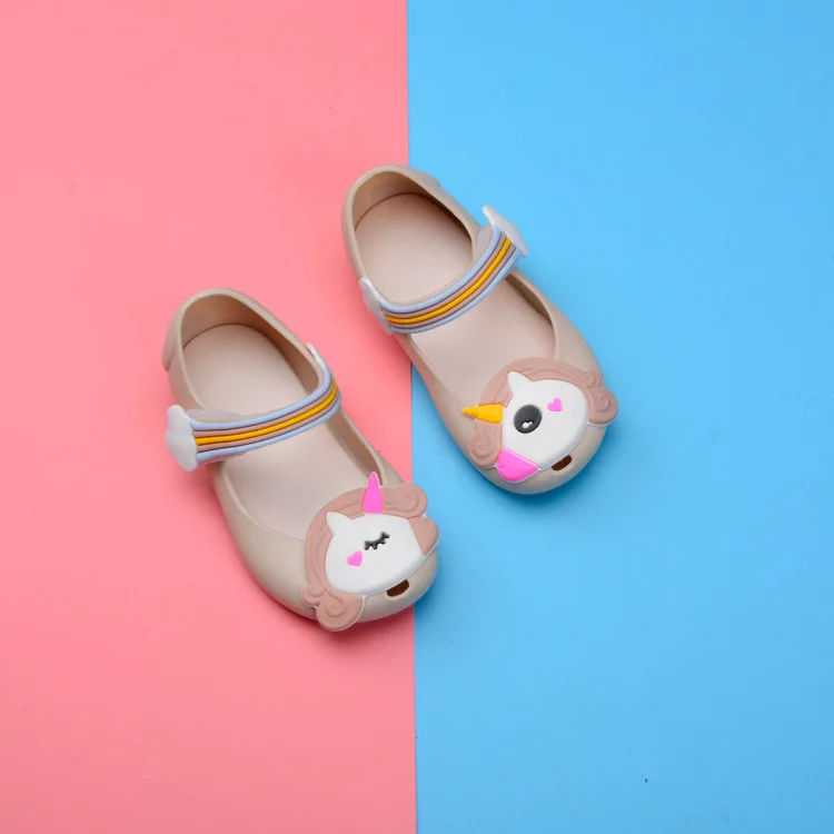 Сандалии для девочек новинка 2020 Симпатичные мини сандалии Melissa из ПВХ на плоской