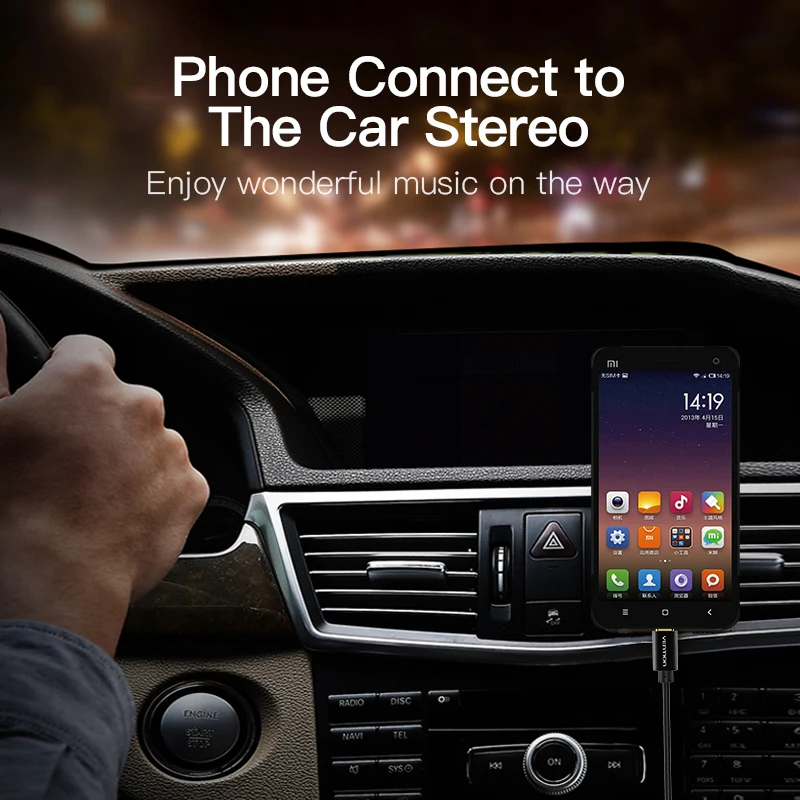 Vention Type C-3 5 мм Aux кабель Type-C 3 Jack USB пружинный аудио для MP3 Xiaomi Car Stereo Speaker Headphone |