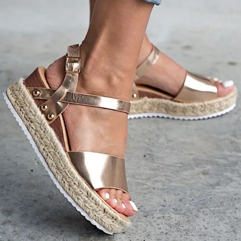 Сандалии женские на платформе и высоком каблуке 6619 Вт | Обувь