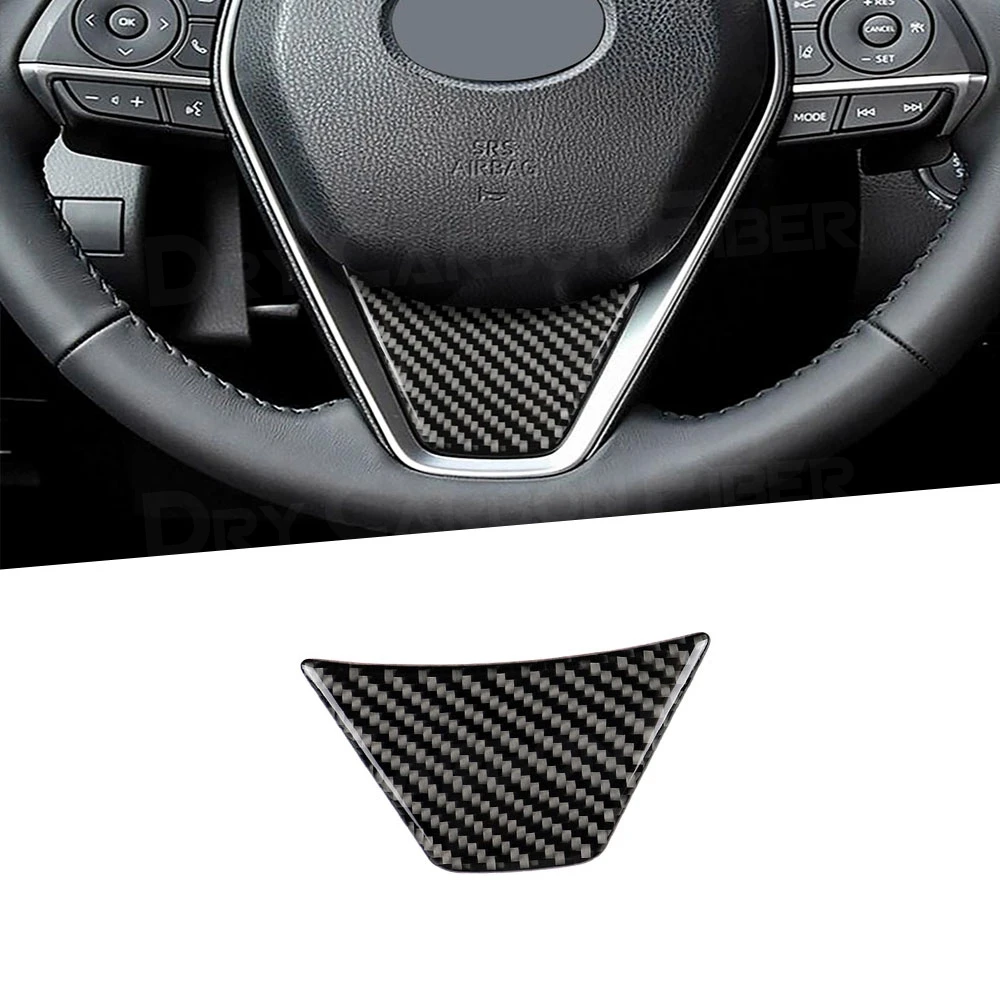 Углеродное волокно нижняя отделка рулевого колеса рамка панель Наклейка для Toyota