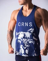 tank top men i shaped vest fitness workout tank tops bodybuilding muscle shirt gym stringer