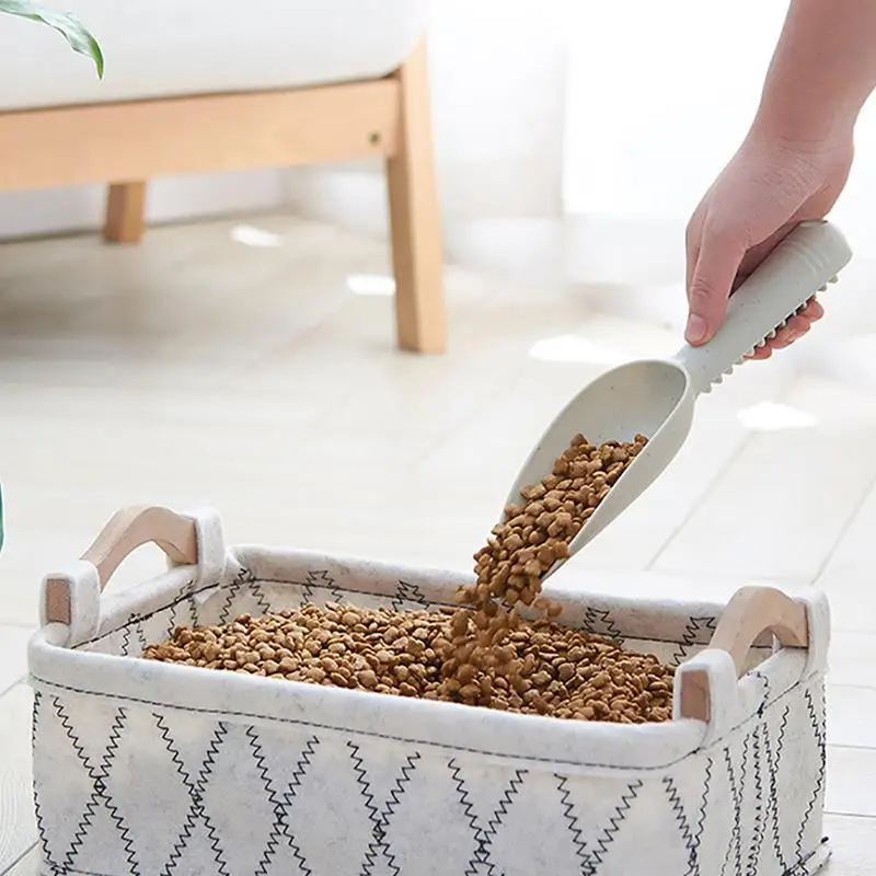 

Pet Food Scoop Ergonomic Deep Thickening Hamster Feeding Shovel With Scale Plastic Shovel Feeder For Dog Kitten Pet Supplies