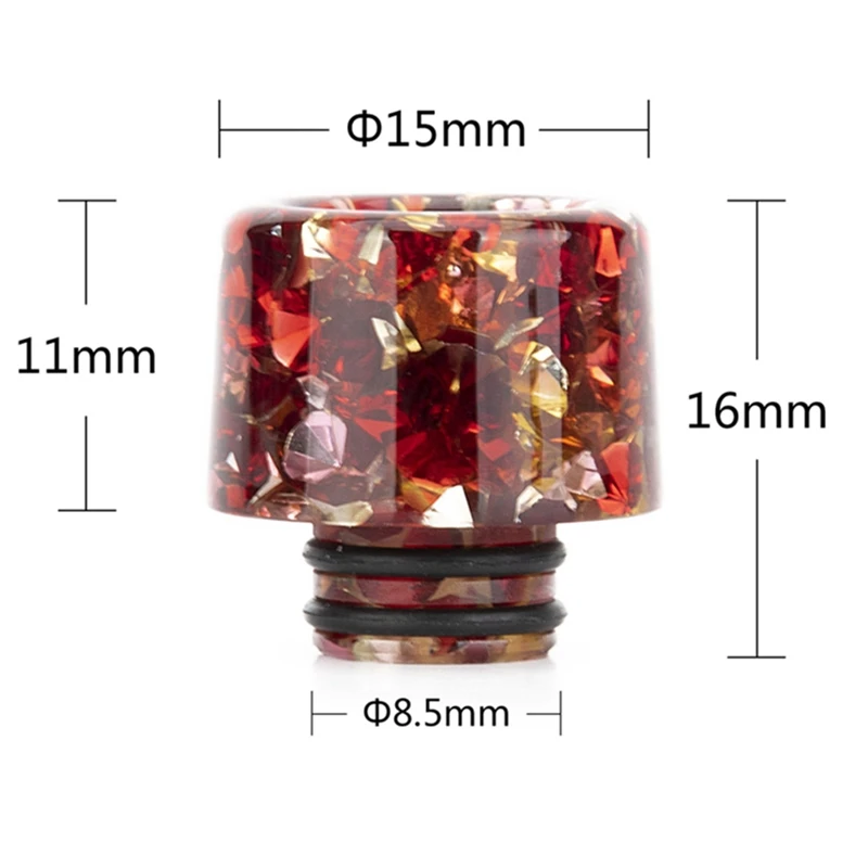 

1Pc 510 Resin Drip Tip For V8 BABY V12 Baby Prince Etc 510 Crystal Drip Tip