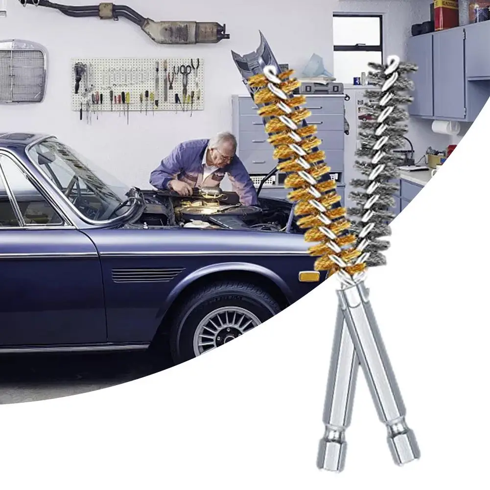 Набор щеток для чистки комплект из 12/24 чистящих проволоки с латунной щетиной