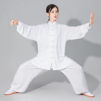ushine taichi uniform cotton 6 colors wushu kungfu clothing children adult martial arts wingchun suit 110cm 185cm
