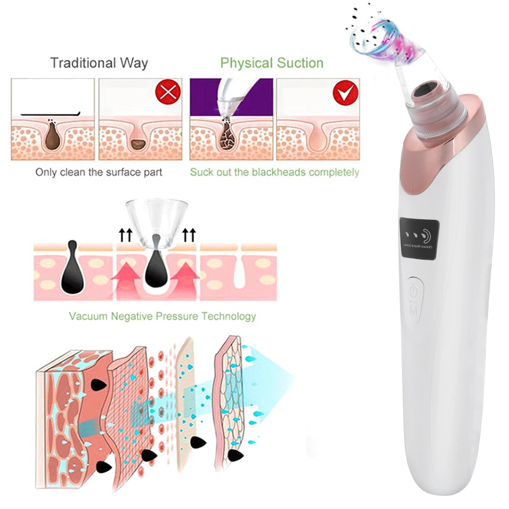 Вакуумное средство для удаления черных точек на носа и лица акне прыщей ухода за