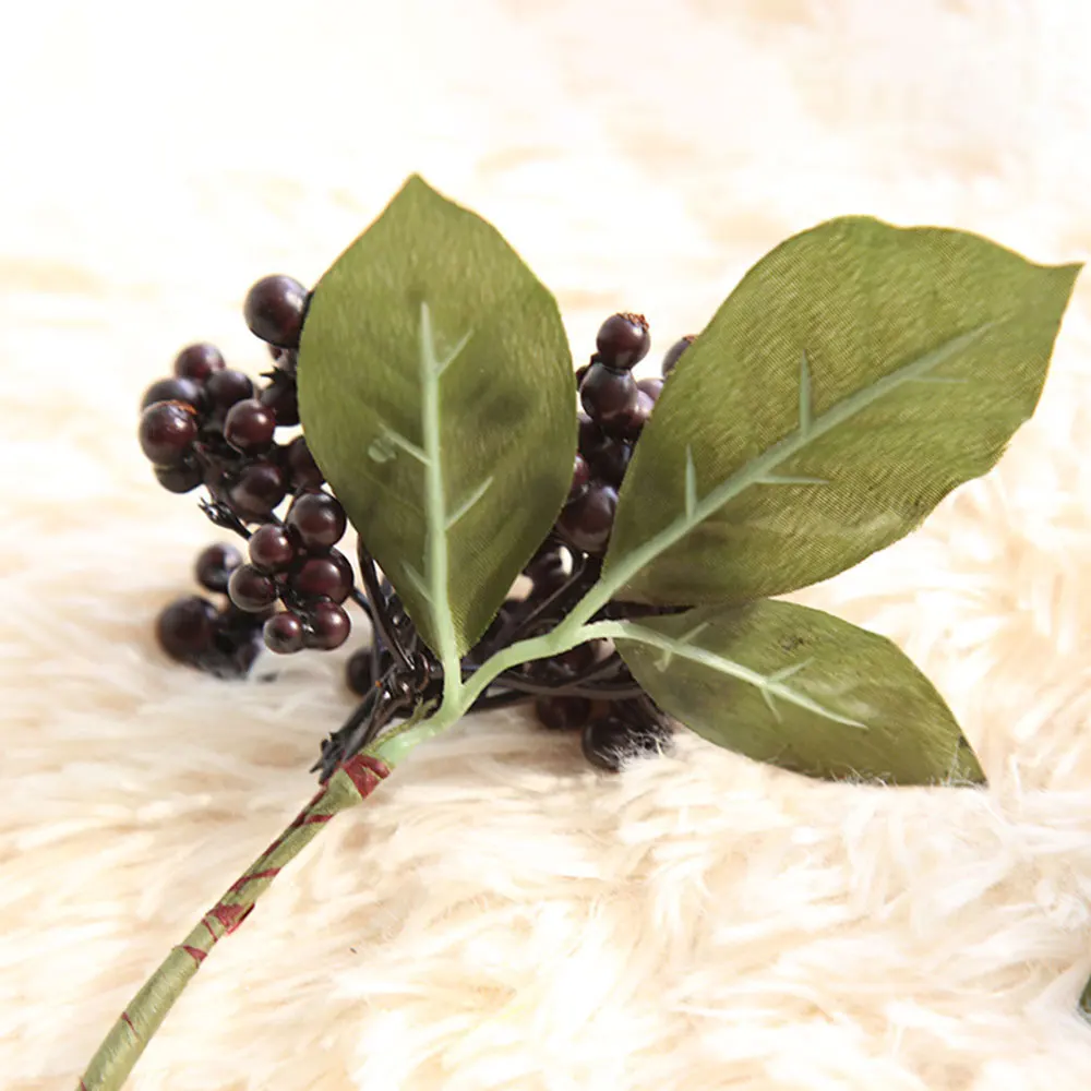 Artificial berry fruit diy flowers fake flower cheap blue Christmas home wedding decorative artificial arrangement | Дом и сад