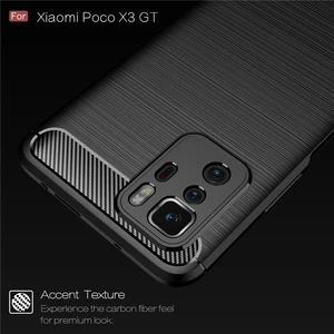 for xiaomi poco x3 gt case carbon fiber shockproof silicone bumper case for xiaomi poco x3 pro cover for xiaomi poco x3 nfc f3 free global shipping