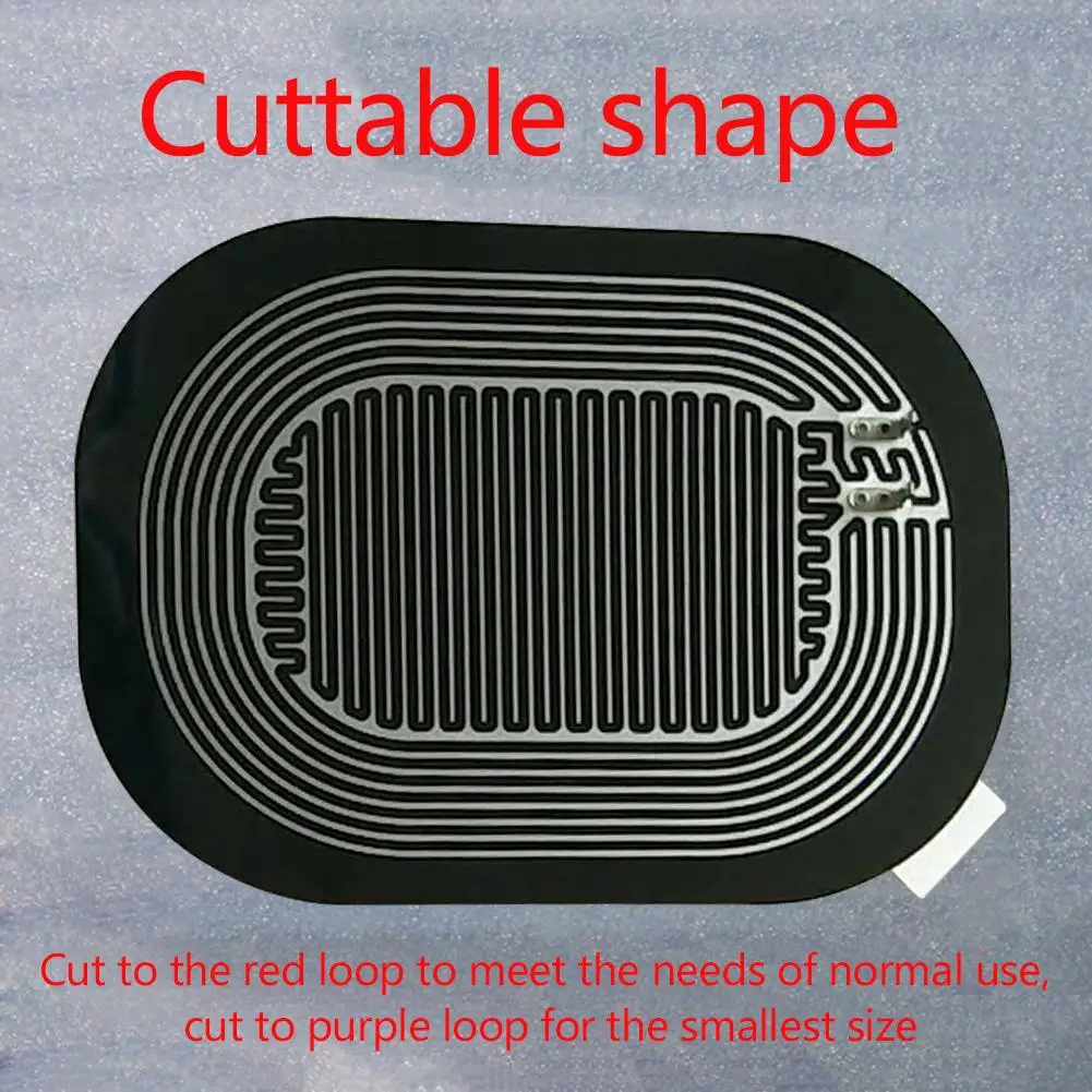 

Car Rear Mirror Glass Heated Pad Defrosting Plates Rain-proof Retroreflector Heating Film