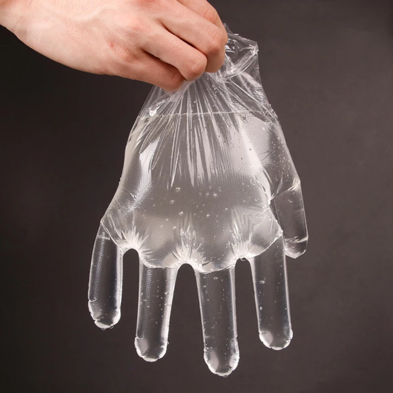 

500/100PCS Housework Clean Kitchen Baking Gloves Box Disposable Vinyl Glove Multifuction Transparent Thin Gloves Waterproof