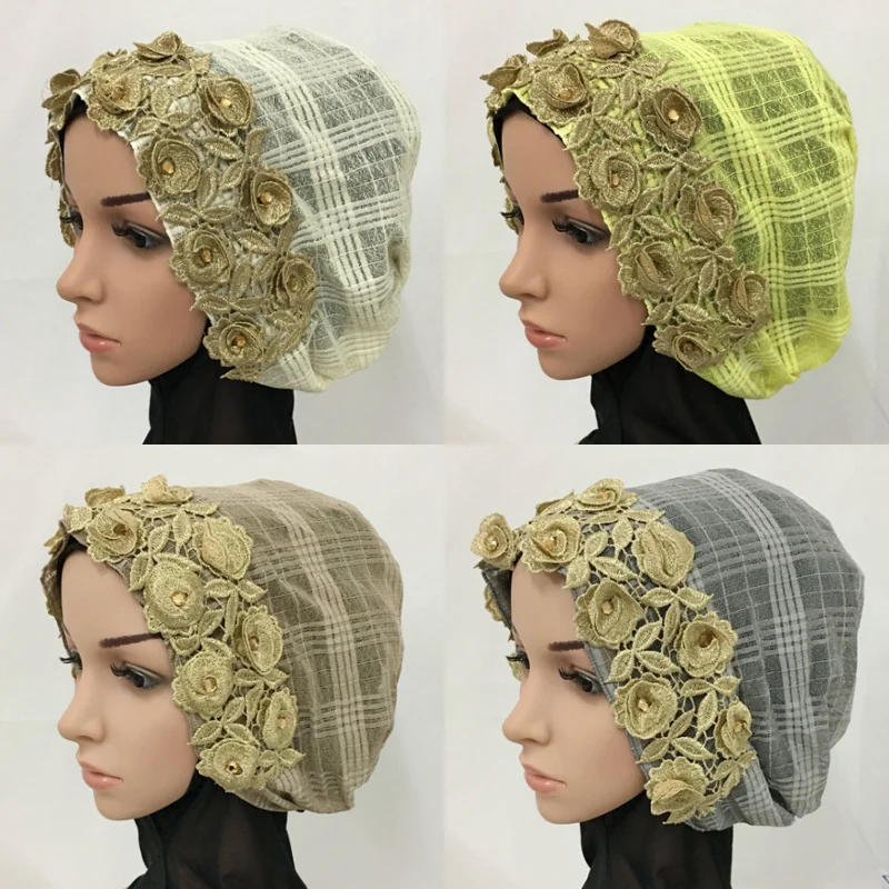 Модная женская и шапка с принтом Ранняя Мусульманский Исламский хиджаб тюрбан