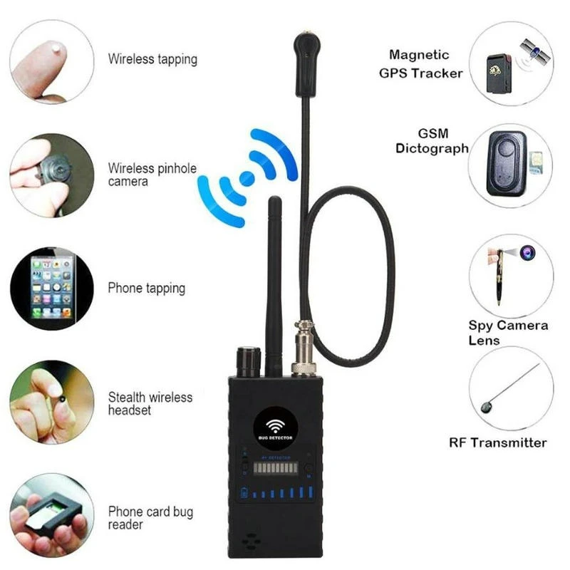 1MHz-8GHz G328B Multi-function Anti-spy Detector Camera GSM Audio Bug Finder GPS Signal Lens RF Tracker Detect Wireless Products
