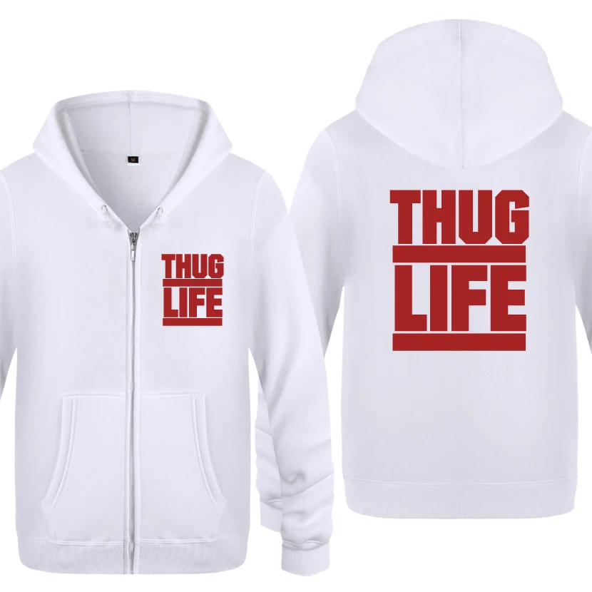 Бандит жизнь Тупак 2PAC рок толстовки рэп Для мужчин 2020 s с капюшоном и застежкой