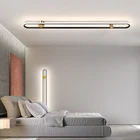 Современный светодиодный потолочный светильник 120 см 100 большой потолочный светильник для гостиной Спальня столовая Кухня Коридор светильник s золотой + черный