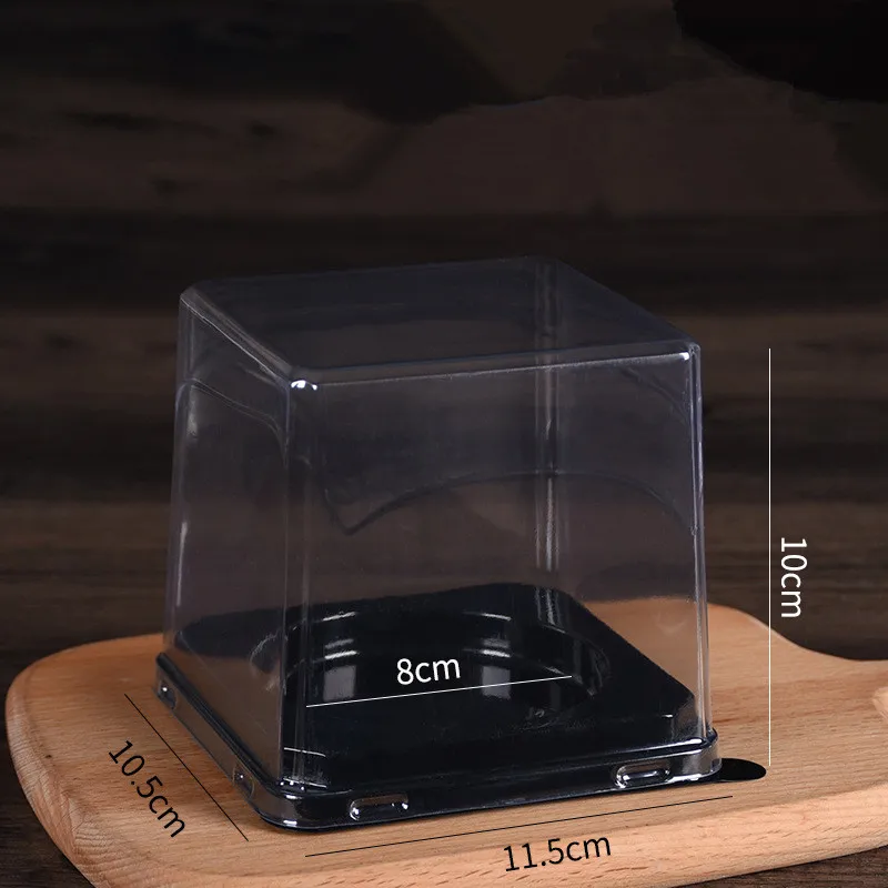 50 шт. одноразовые блистерные коробки для пирожных 4 дюйма | Дом и сад