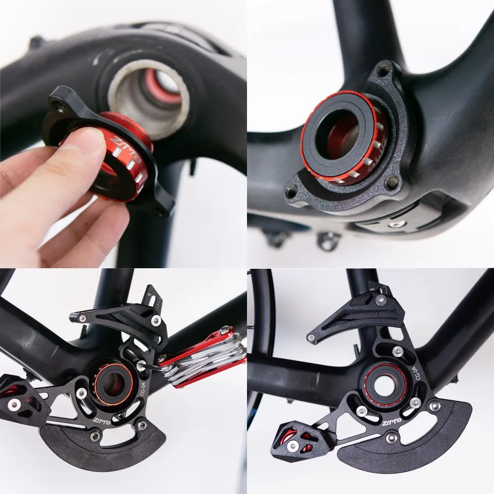 ZTTO Enduro DH Guide Chain FR XC Bashguard 32T-38T Single Speed Device Catcher Keeper Spec ISCG05 BB Mount Protector | Спорт и