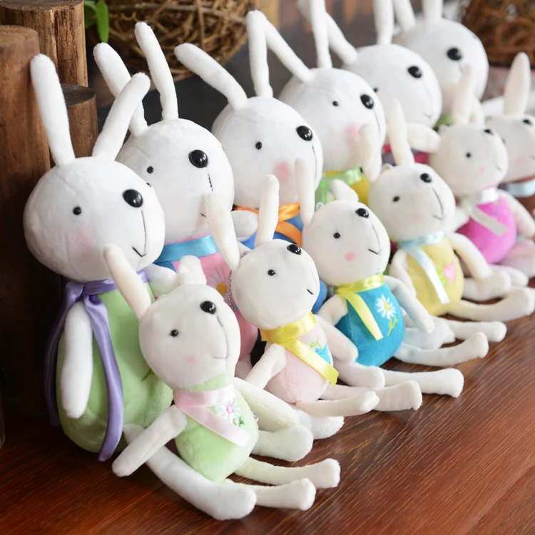 Милый кролик плюшевый белый мешок кулон Мини Свадебный бросок кукла | Игрушки и