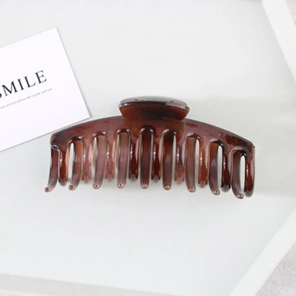 Элегантная матовая искусственная Нескользящая большая Заколка-краб для женщин