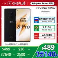 original oneplus 8 pro 8pro 5g mobile phone 6 78 12gb 256gb snapdragon 865 120hz fluid amoled quad camera 48mp smartphone