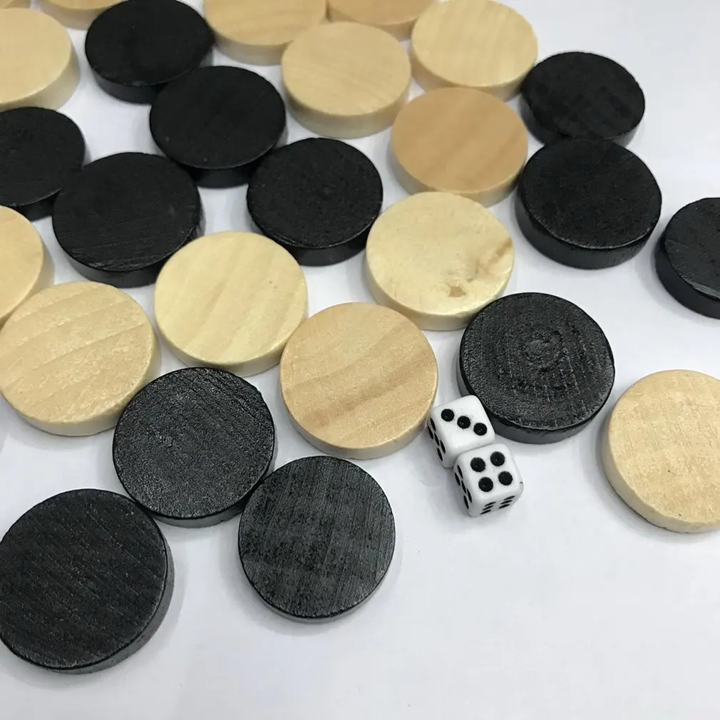 Шахматы из натурального дерева шашки нарды шахматы для детей настольная игра