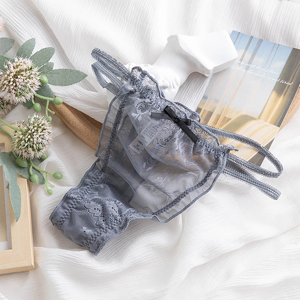 2021 женские трусики сексуальные стринги кружевные ажурные для девушек Прозрачное