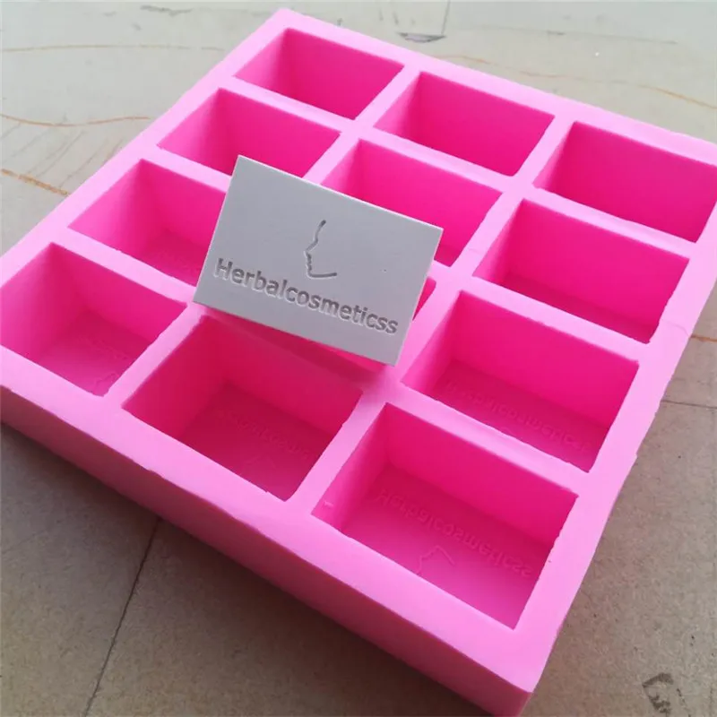 

Customize Silicone Soap Mold 12 Cavities Silicone Molds for Natural Soap Making