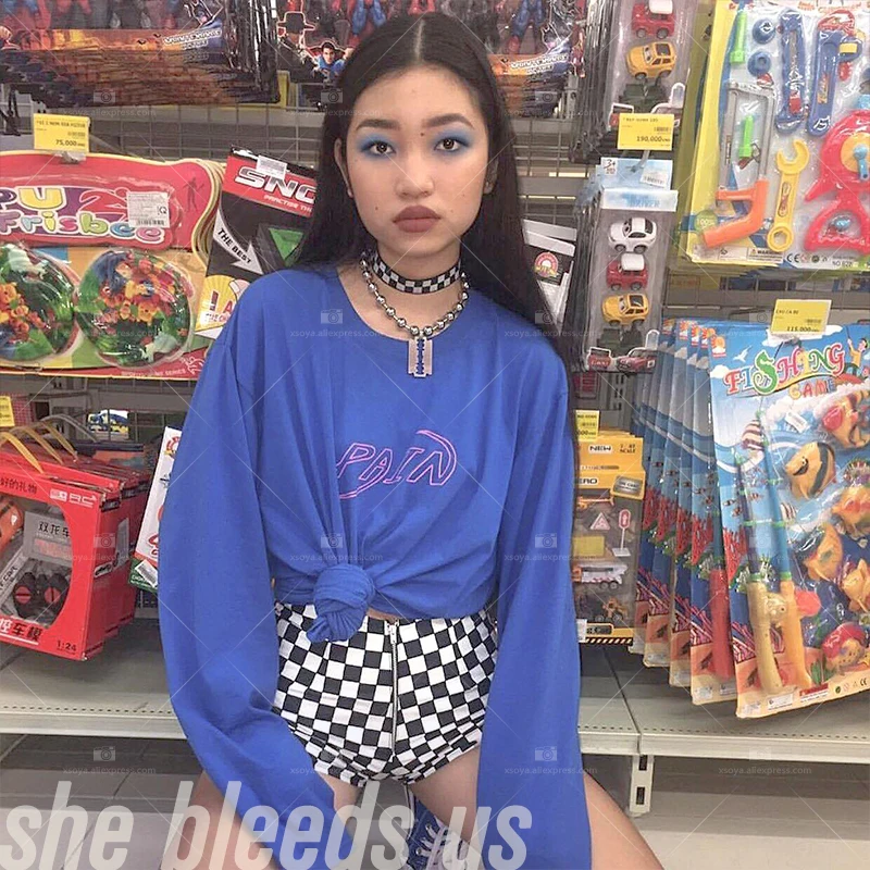 Винтажное ожерелье для женщин подвеска с лезвием друзей панк поп Готическая цепь