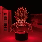 Аниме-фигурка VEGETA 3D светодиодный ночсветильник с визуальной иллюзией с дистанционным управлением подарок ребенку на день рождения настольная лампа для домашнего декора