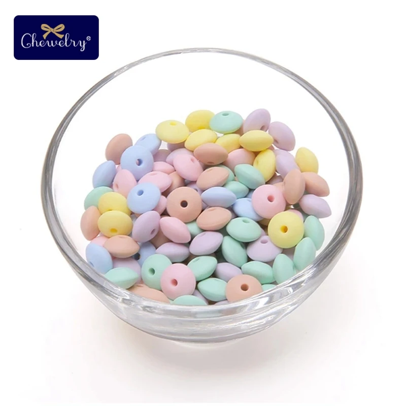 40PC Candy Color Перламутровый силиконовый Прорезыватель 10 мм 20 шт Силиконовые Бусины DIY Бусины Пищевой класс силиконовые счеты бусины зубные кольца для детей ожерелье Успокаивающая игрушка - Цвет: 40PC Candy Color