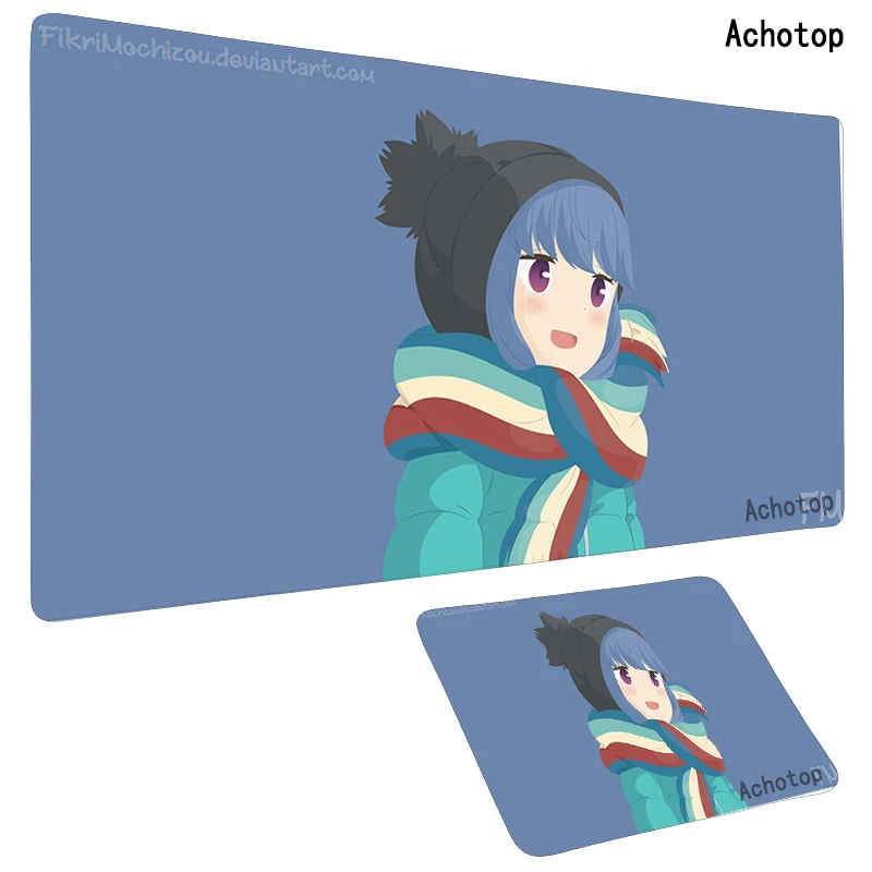 

Yuru camp Large XL Mousepad Cute Anime Gamer Gaming Mouse Pad Computer Accessories Keyboard Laptop Padmouse Speed Big Desk Mat