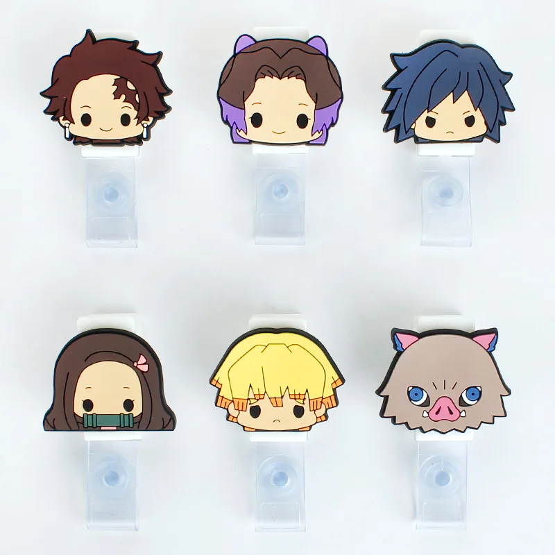 

Cartoon Sute Badge Holder Transparent Card Holder Buckle Medical Access Control Holder Employee ID