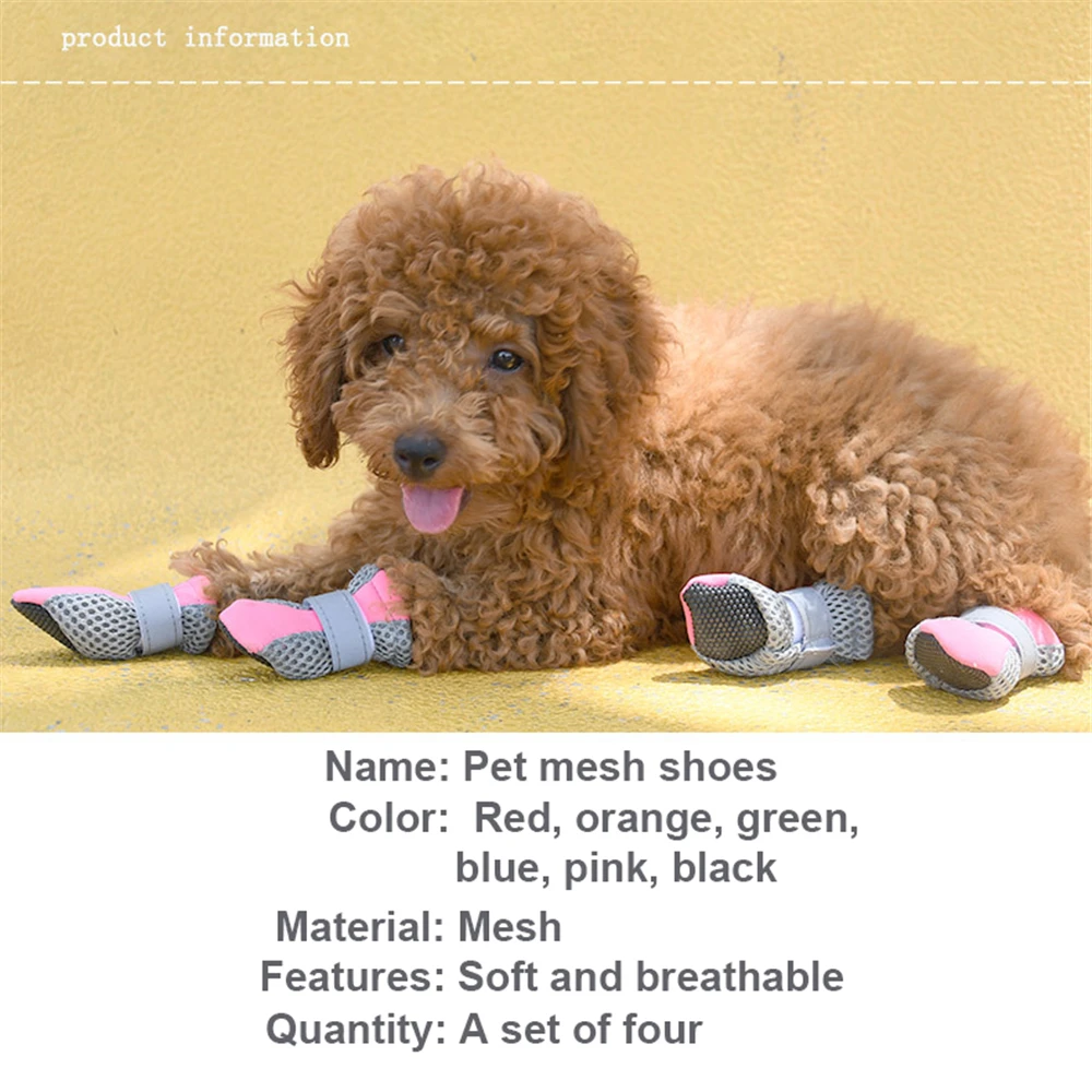 4 шт./компл. обувь для домашних питомцев защитные ботинки собак отражающие