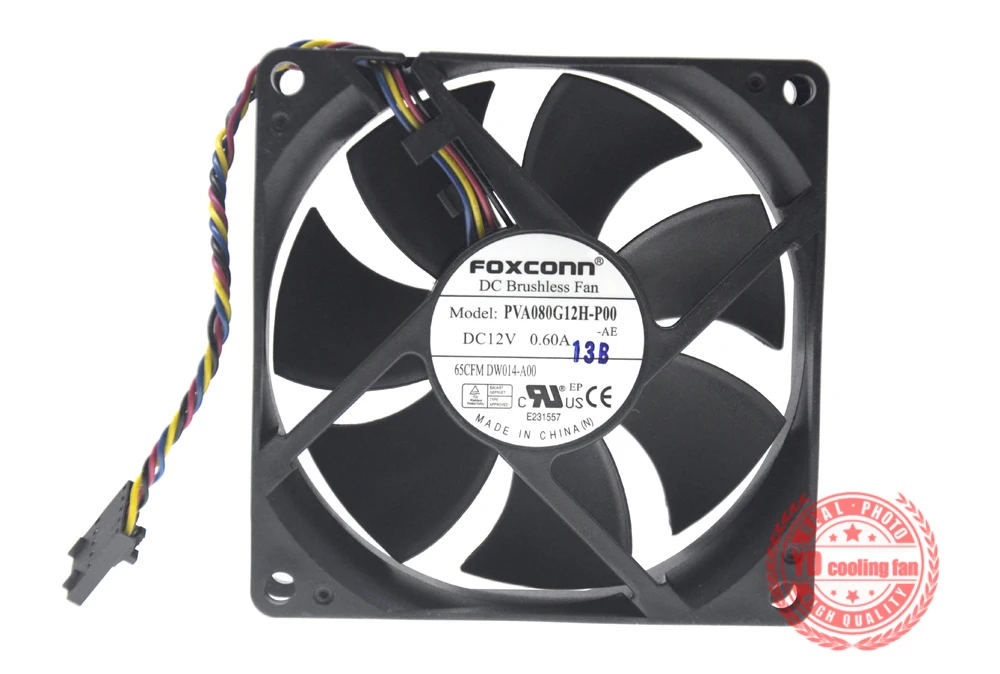NEW FOXCONN 8025 8CM 4lines control speed PVA080G12H для DELL 12V 0.60A охлаждающий вентилятор| |