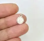 rhodium Eruifa Популярные 8 мм Висячие монеты 30 шт. в сумке ожерелье, серьги браслет ювелирные изделия DIY ручной работы 2 цвета - Окраска металла: rhodium