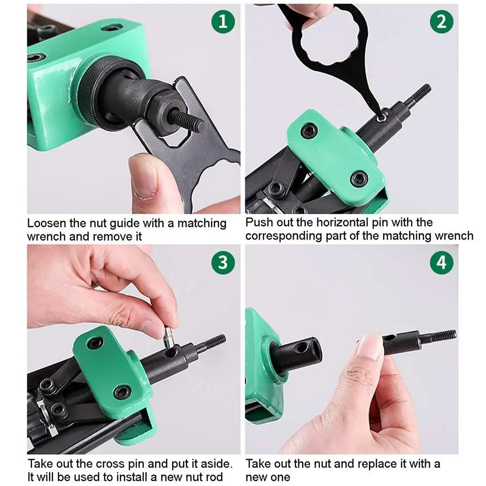 

Hand Riveting Kit 13'' M3-M8 Riveter Tools Set Riveter Guns Nut Nutsert Insert Rivnut Accessories Repair Tool DIY Hand Tool Sets