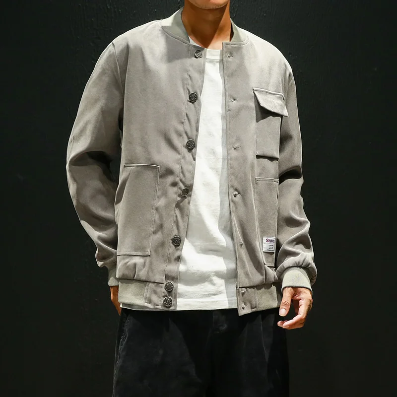 Мужская осенняя куртка новинка 2019 Повседневная тонкая модная верхняя одежда