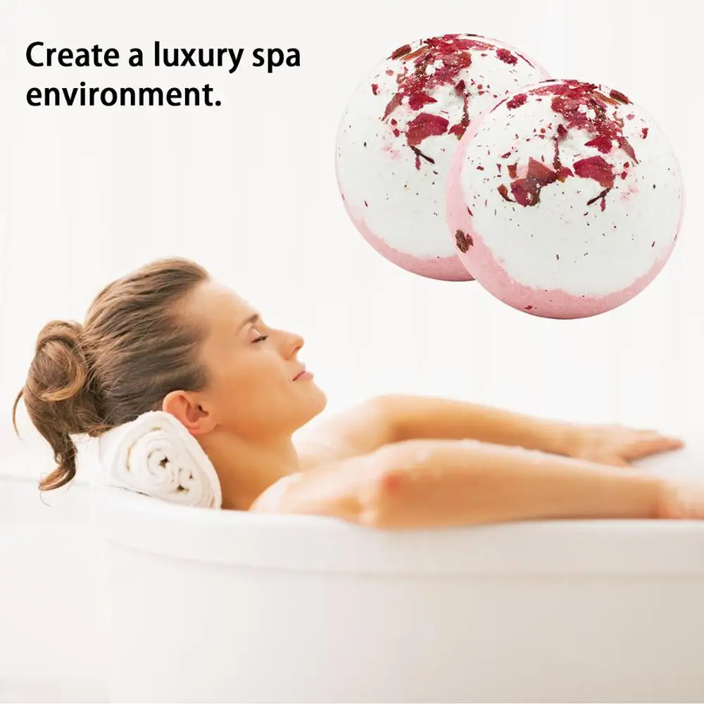 

1pcs Deep Sea Bath Salt Bomb Natural Essential Oil Bath Ball for Moisturizes Dry Skin Dry Flower Body Bath Bombs Ball Bath Salt